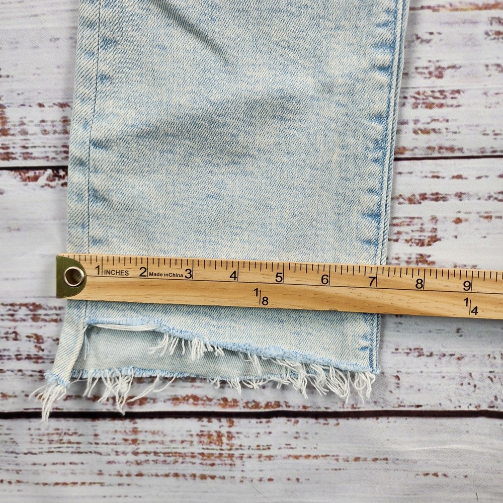 MOTHER The Insider Crop Step Fray Jeans Women 26 Smooth Sailing Light Wash - Picture 8 of 10